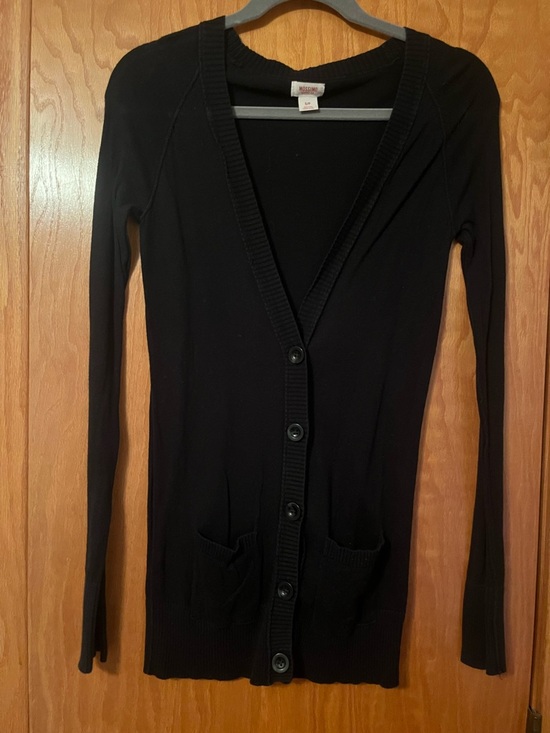 Mossimo Supply Co. Sweaters - Mossimo Supply Co. Black Long-Sleeve Button Cardigan